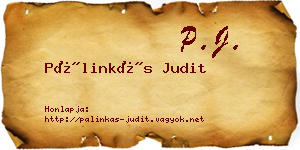 Pálinkás Judit névjegykártya